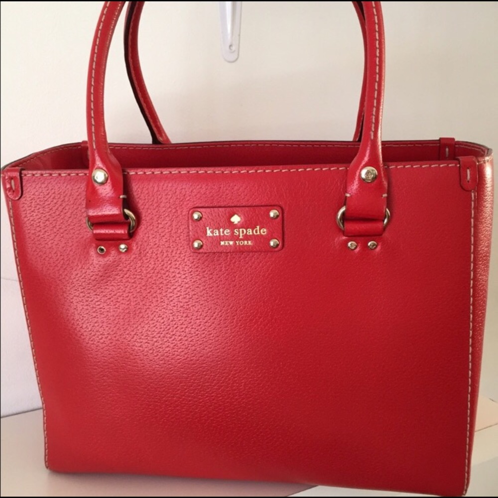 Kate Spade Wellesley Quinn Red Tote Bag